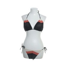 Victoria's Secret, Bikini, Größe: M, Polyester, Schwarz/Rot/Weiß #OGY