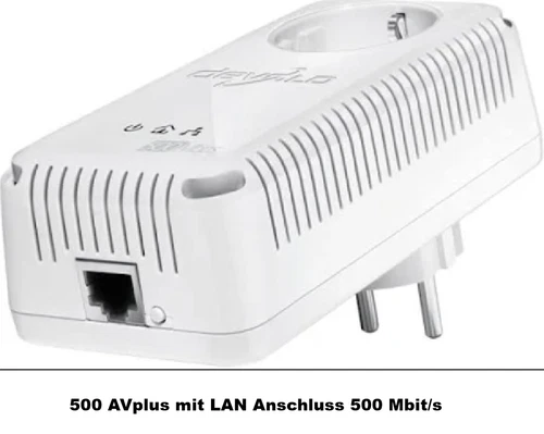Devolo DLAN 500 AVPLUS Adaptateur Powerline Réseau LAN Internet Depuis La Prise