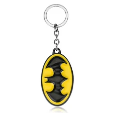 Batman Symbol Keychain Set-of-2 Superhero DC Comics TV Movie