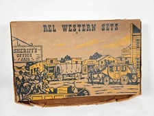 Rel Western Sets • Rel Plastics Corp • vintage 1950's • BOX ONLY