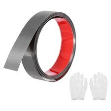 Stainless Steel Molding Trim Self Adhesive Brushed Black 1.2 Inch x 9.8 Feet