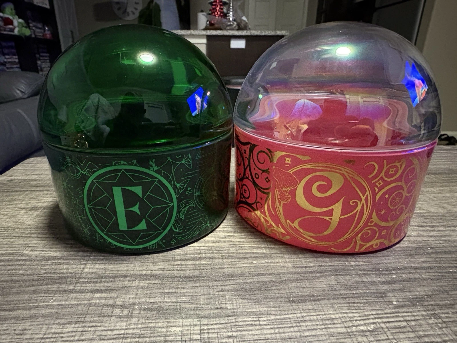 Wicked Glass Canister Set with Lids Set of 2