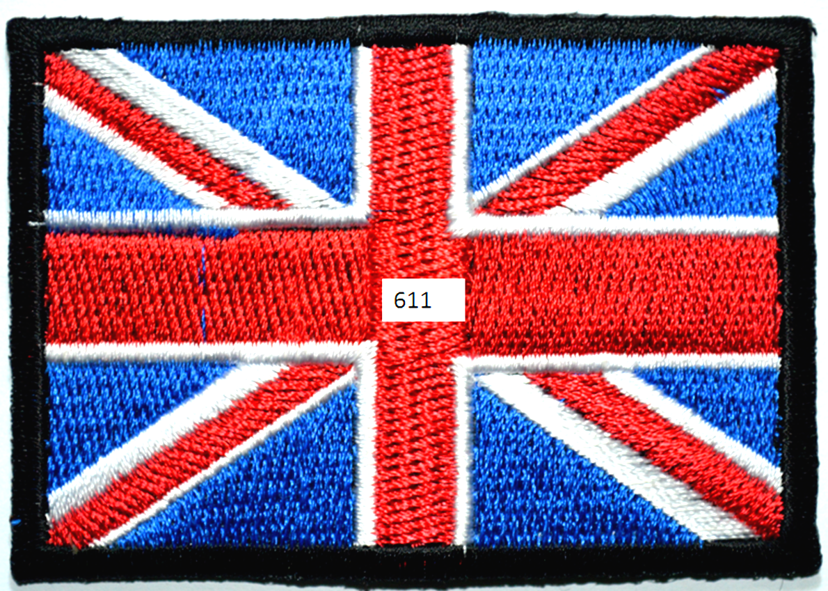 Embroidered Iron On UK Flag Patch Sew On Union Jack British Badge ...