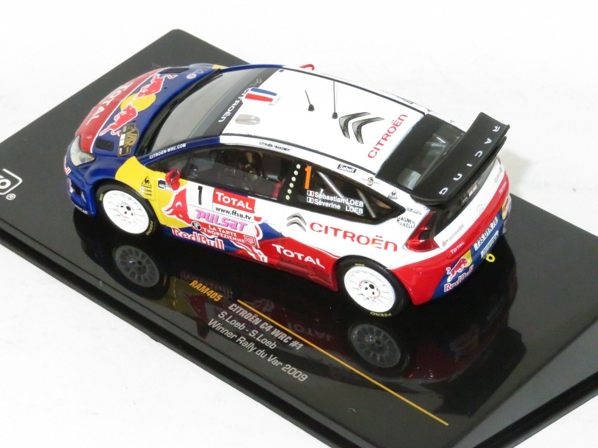 Miniature Citroën C4 WRC Sébastien Loeb Rallye Du Var 2009 - Échelle 1/43 Par Norev - Occasion