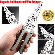 Multifunctional Adjustable Wire Stripper Cutter Crimper Terminal Tools Pliers US