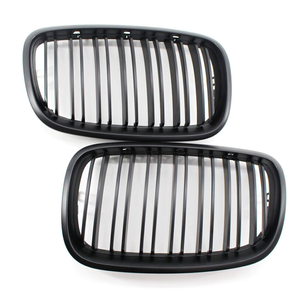 Car Front Kidney Grille Matte Black Double Slat for BMW E70 X5 E71 X6 07-13