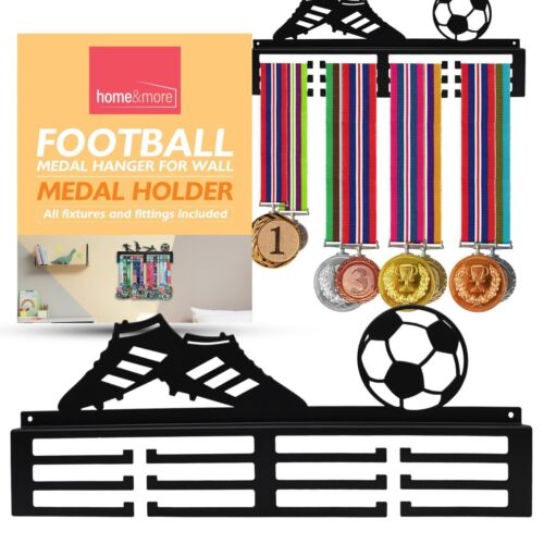 Medal Hanger Football Sports Metal Display Wall Rack Holder Organizer 50 Medals - Picture 1 of 8