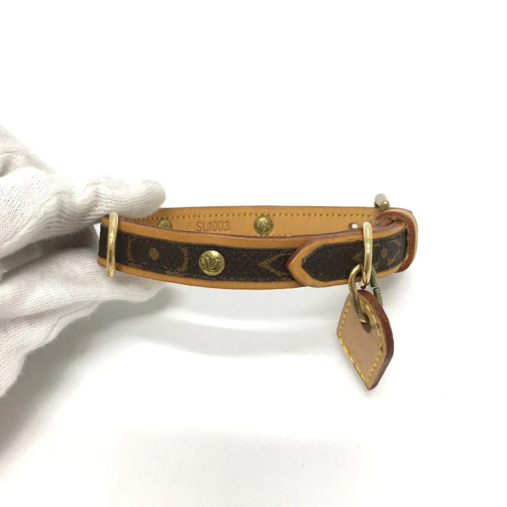 Louis Vuitton M58071 Monogram Collier Baxter MM Dog Collar 