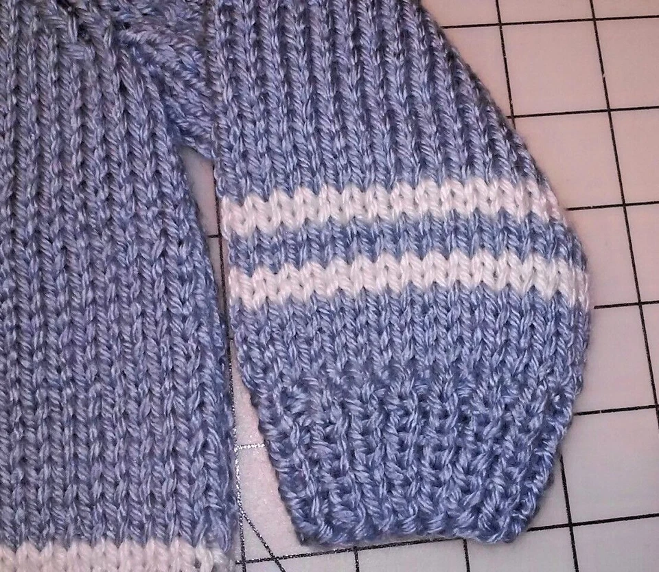 Nuevo Suéter Pullover Manga Raglán Velero Bebé Niño Tejido a Mano 3M a 5T Foto 4 de 4