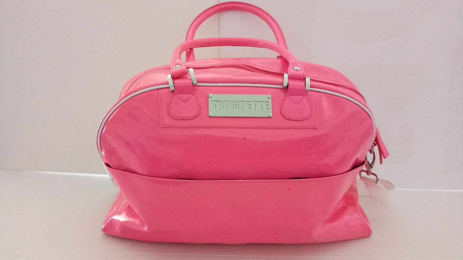 TRUMPETTE HOT PINK FUSCHIA DIAPER BAG TRAVEL PURSE WOMEN'S CARRY ON
