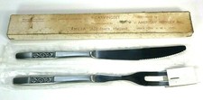 Vintage Carving Set Amefa Royal Damask Stainless Apeldoorn Holland New In Box