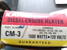 New Kat's Diesel Engine Block Heater for Cummins V-8 Engine CM-3