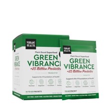 Vibrant Health Green Vibrance 15 To Go packets - EXP 08/2026