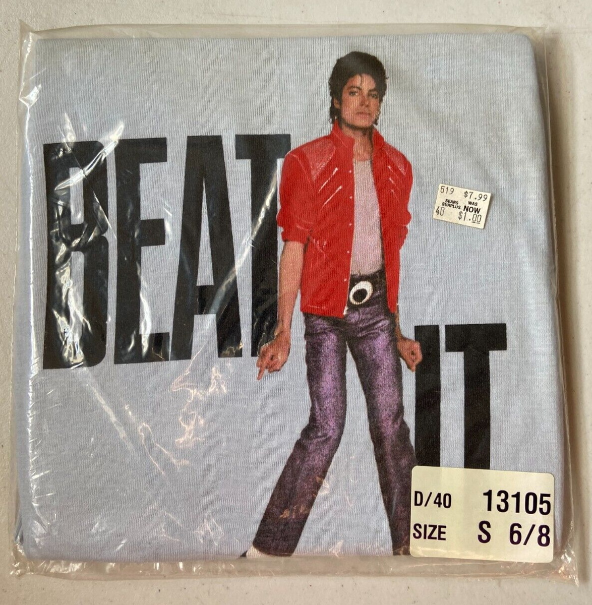 Vintage 1984 Michael Jackson Beat It T-Shirt Youth Small 6/8