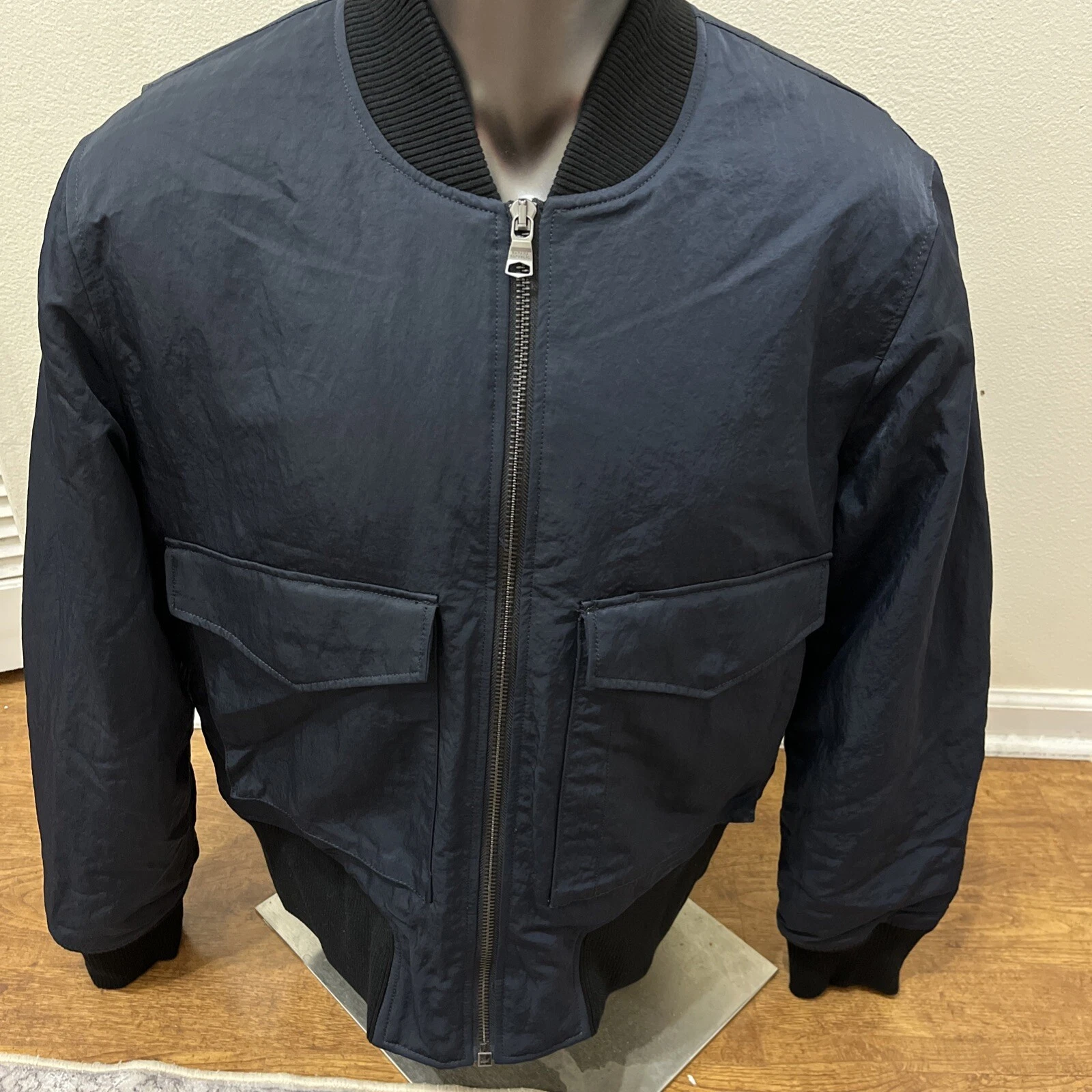 $250 NWT Men's BANANA REPUBLIC Navy Aviator Bomber Jacket XL X-Large