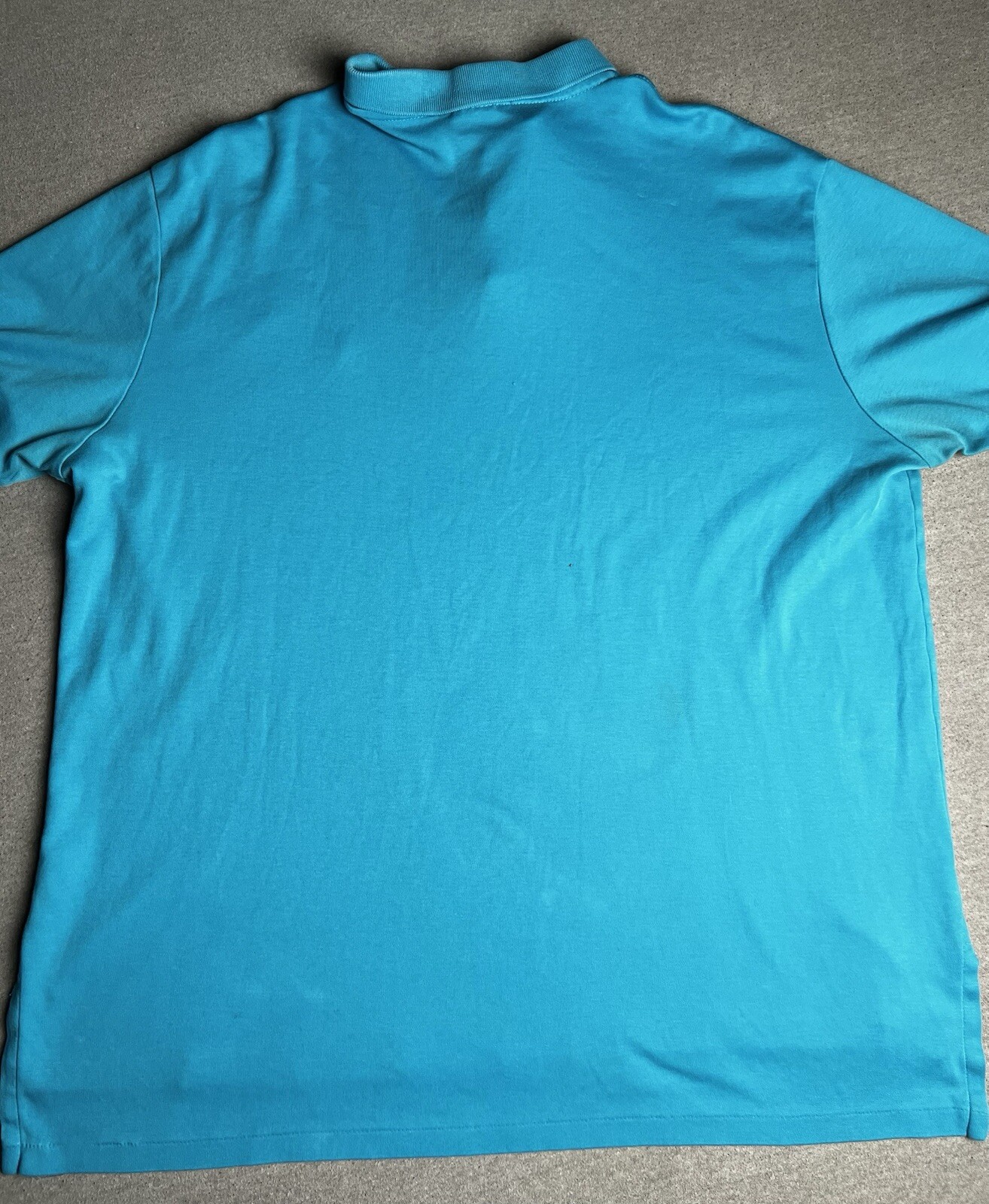 Polo Ralph Lauren Camicia Uomo XL Blu Rosa Morbido Cotone Polo Pony Logo