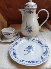 Kaffeeservice blaues Bl&uuml;mchen