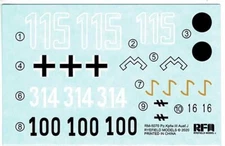 RyeField Model RM-5070 1/35 Sd.Kfz.141/1 Pz.Kpfw.III Ausf.L decals only