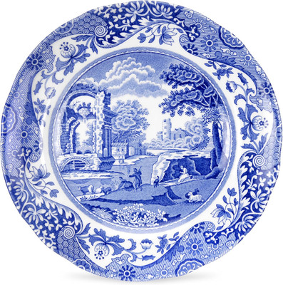 Blue Italian Bread and Butter Plates | Set of 4 | Dessert and Appetizer Plate | 