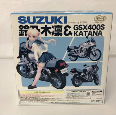 Bakuon!! Rin Suzunoki & GSX400S Katana 1/10 PVC Figure Phat