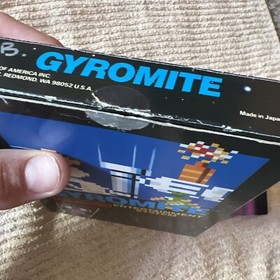 Gyromite Matte Sticker Seal 1st Print Nintendo NES Test Market Black Box RARE
