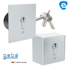 GEBA Schlüsselschalter Schlüsseltaster UP / AP IP54 f. Garagen Tor Antrieb Motor