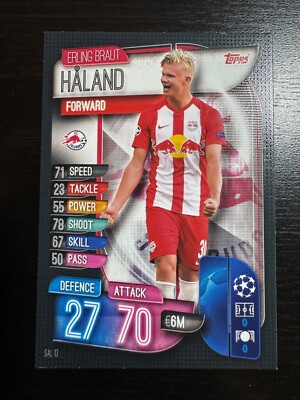 TOPPS MATCH ATTAX CARD 2019/2020 ERLING HALAND #SAL13 HAALAND SALZBURG