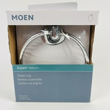 Towel Ring Moen Aspen 5886CH Chrome NEW SEALED Bathroom Kitchen