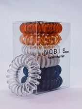 Hair Coils Ties - Invisibobble 6pc- Hair Ring - Traceless Spiral Ties- Strong
