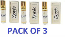 Dove Soap unisex perfume body oil 0.27 OZ / 8ml Original PACK OF 3 Units