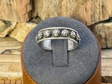 Vintage Sterling Silver Sunflower Band Ring in size 8.5--190.26