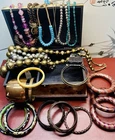 Estate Jewelry Lot Bakelite, Cloisonné, Brass, Copper, Vintage & New Jewlery