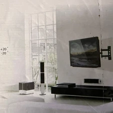 Tv Wall Mount 165lbs Rated Black Full Motion New Open Box 