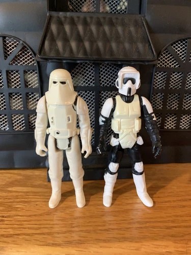 Lot Kenner Imperial Biker Scout Trooper Taiwan:  Imperial Snow Trooper Hong Kong