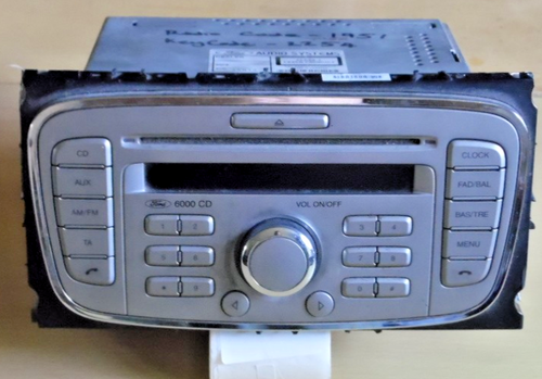 FORD 6000CD RADIO CD STEREO PLAYER TRANSIT KUGA FOCUS 2014 SILBER UPDATE VERSION - Bild 1 von 2