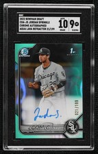 2022 Bowman Draft Aqua Lava Refractor /199 Jordan Sprinkle SGC 9 MINT Auto 1j7t