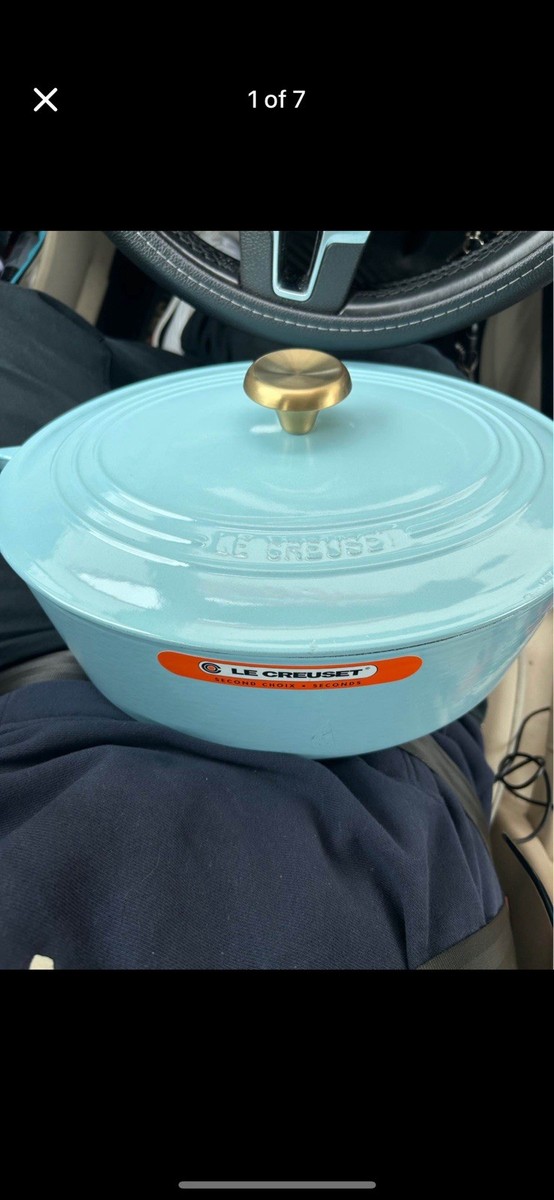 le creuset dutch oven #31 oval new light blue | eBay