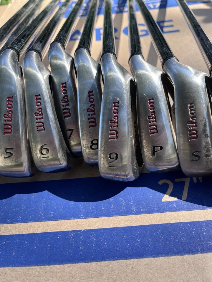 Wilson Fat Shaft FS 3-PW, SW & LW Right Hand Iron Set Steel Regular Flex RH - Image 3 of 4