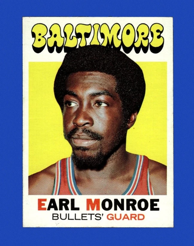 Earl Monroe Basketball Sports Trading Card Singles Baltimore