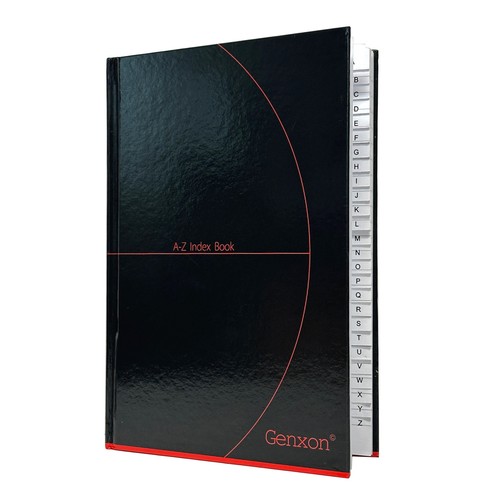 192 Pages A5 Hard Cover A-Z Index Notebook Ruled Book Concept Student's Notebook