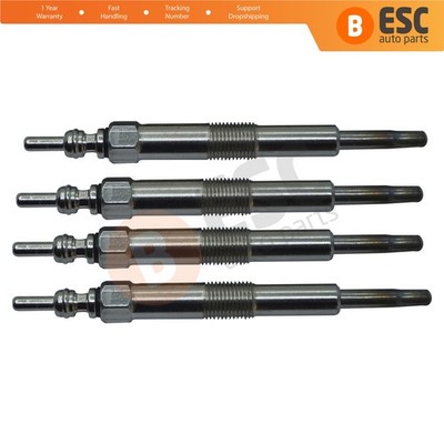 4 Stück Heizungsglühkerze 11 Volt für Land Rover Defender Discovery ERR6066