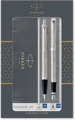 PARKER Schreibgeräte-Set IM Essential Edelstahl C.C.