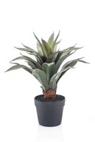 Artplants KüNstliche Drachenbaum-Agave Rupun Im Dekotopf, GrüN, 45Cm