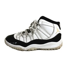 Nike Air Jordan 11 Retro Shoes Youth Size 2Y White Black Gratitude 378039-170