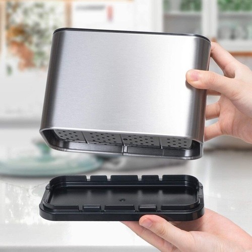 Kitchen Cutlery Organizer Box Storage Rack Spoon Holder Fork Chopsticks Drainer - Picture 17 of 22