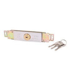 Metal Security Locker Rolling Gate Door Lock for Store Warehouse Garage w 3 Keys