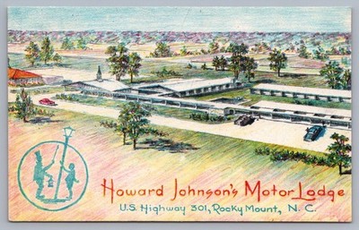 Howard Johnson s Motor Lodge Rocky Mount N.C. North Carolina Postcard M5