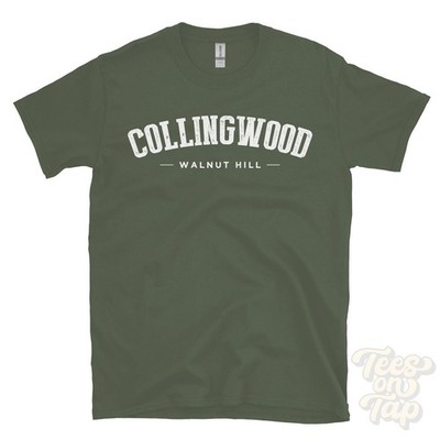 COLLINGWOOD WALNUT HILL T-SHIRT Sullivan Tennessee USA retro varsity style gift