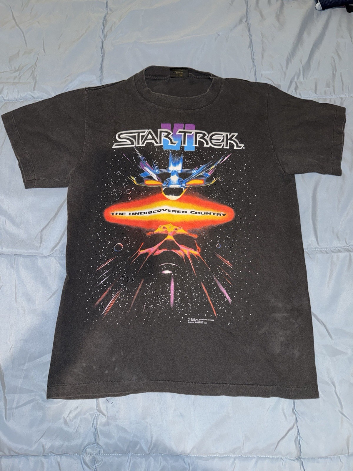 Vtg Star Trek VI Undiscovered Country T-Shirt M Single Stitch 1991