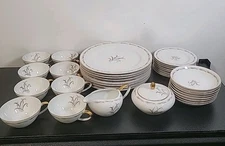 35-Piece Mikasa Fine China Set Porcelain – ANNA 8205, JYOTO JAPAN, Free Shipping